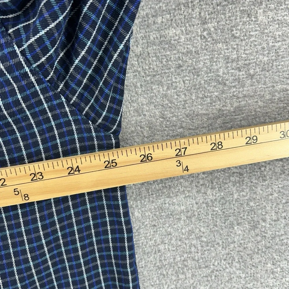 The North Face Roll Tab Shirt Men Size XL Blue Striped Long Sleeve Outdoor
